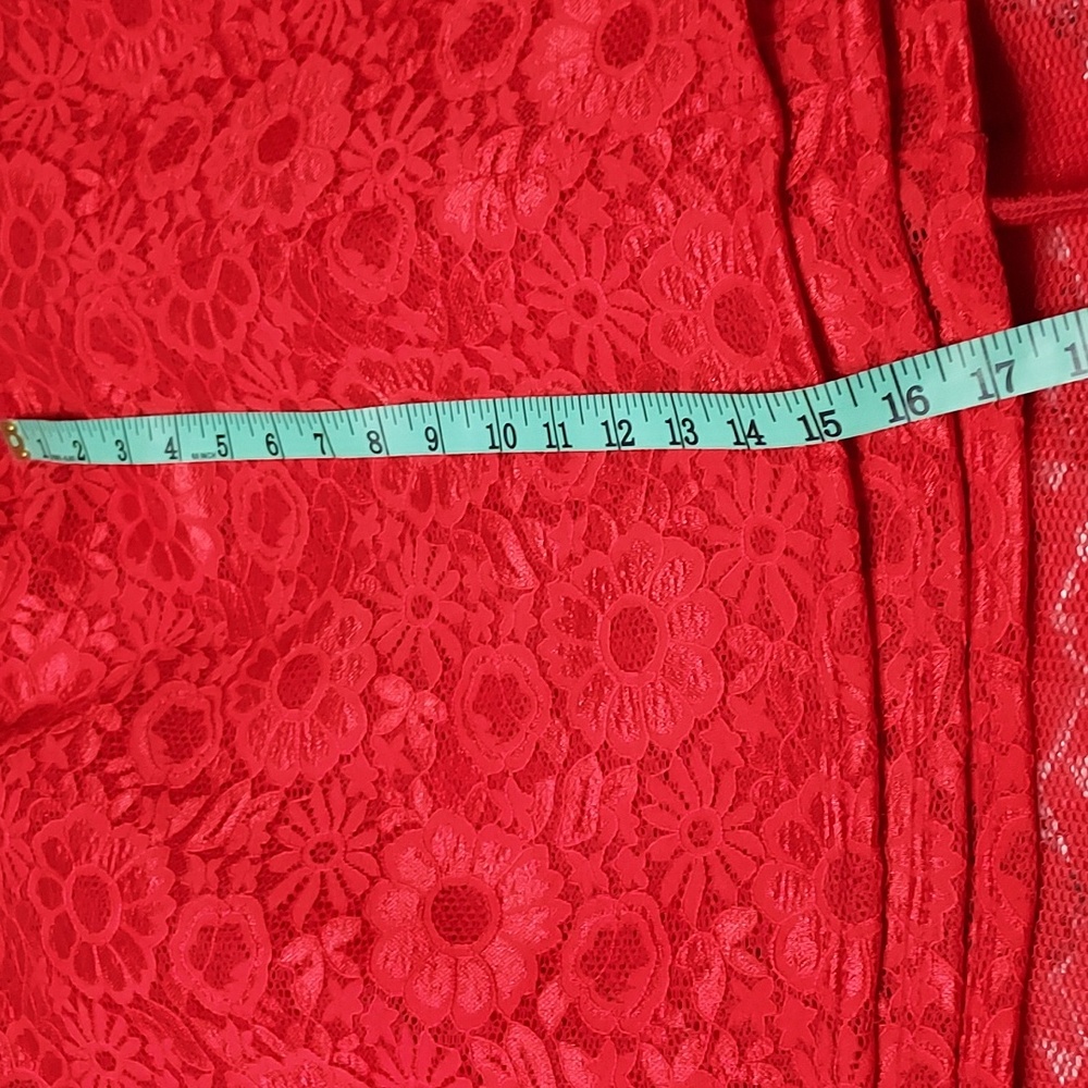 EIEN EUC Red Lace Dress - Picture 10 of 12